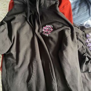 Large antisocial social club hoodie